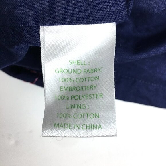 Lilly Pulitzer Women's Dress Navy and Pink Print Short Sleeve Cotton size 4 - Picture 7 of 10